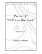 Psalm 117 - O Praise the Lord SATB choral sheet music cover